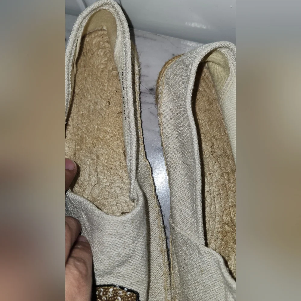 SOLUDOS X JASON PILAN slip-on espadrilles HAMBURGER & FRIES size 10